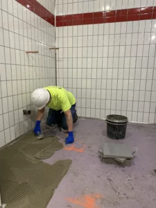 Floor installation | Battle Creek Tile & Mosaic