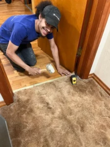 Installing floor | Battle Creek Tile & Mosaic